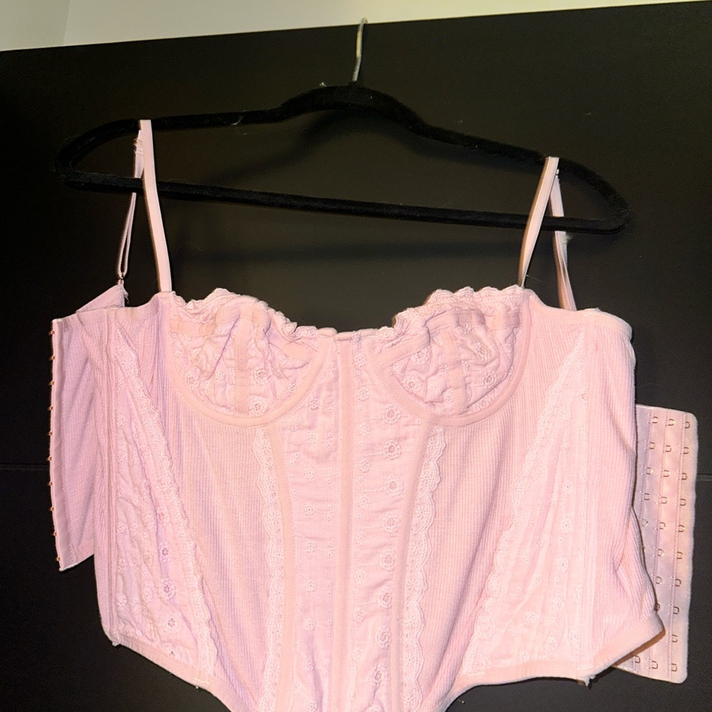 Out From Under Stretchy Lace Corset Top
